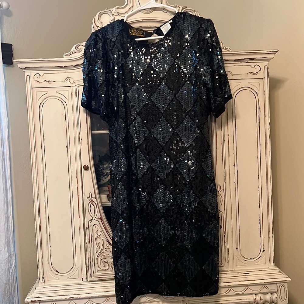 Large Sequin cocktail dress